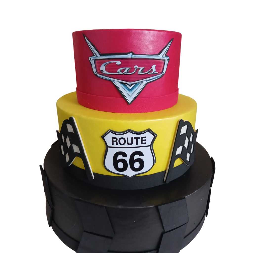 bolo fake carros cake fake happy em Oferta na Shopee