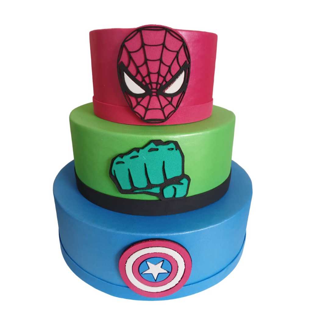 bolo fake vingadores cake fake happy
