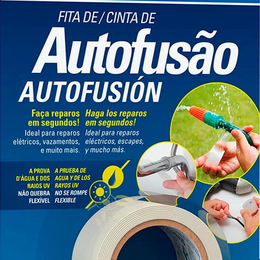 Detalhes do Cinta Autofusión Transparente 25mm X 1m Tekbond