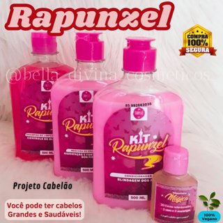 Kit Rapunzel Crescimento e Ação Anti Queda LADY LU kit c/04 unids Lançamento