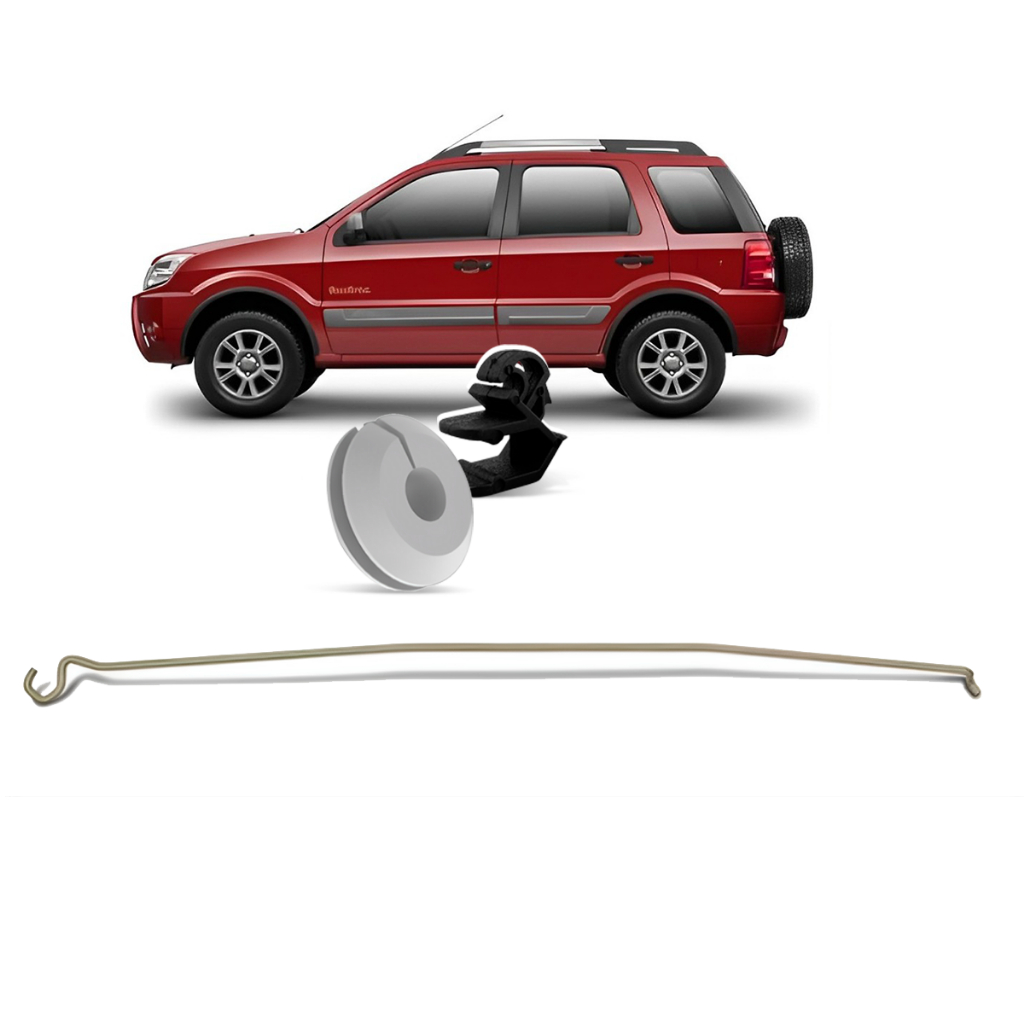 Vareta Haste Para Segurar Capô + Suportes de Descanso Ford Ecosport 2007 2008 2009 2010 2011 2012