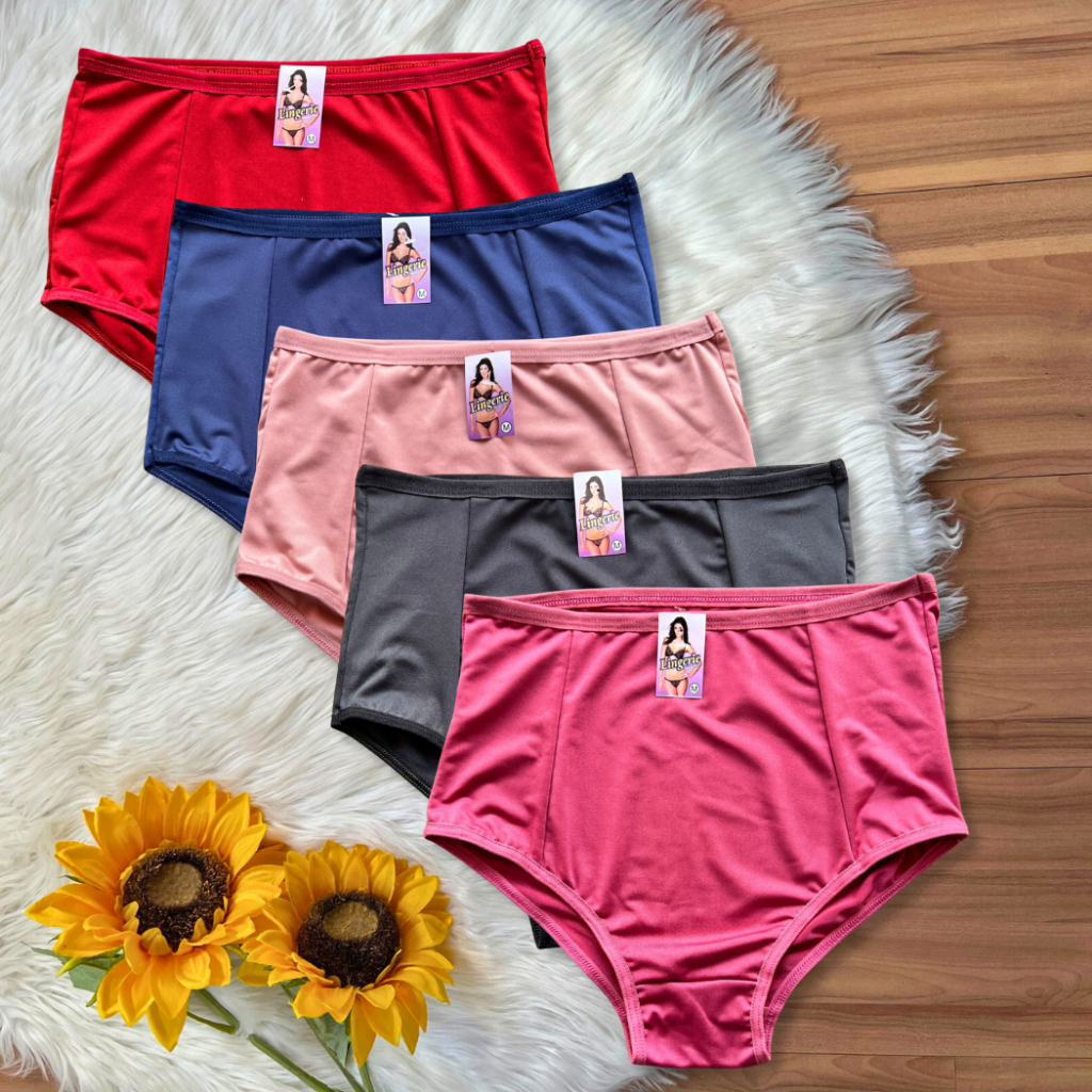 KIT Calcinha Plus Size -Regular Calçola senhora Cintura Alta Segura Barriga Frente Dupla peça íntima em Oferta na Shopee