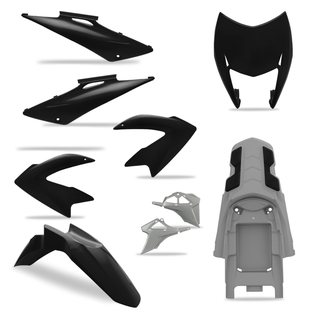 Kit Carenagem 6 Peças Pro Tork Moto Nxr 150 Bros 2009 2010 2011 em Oferta na Shopee