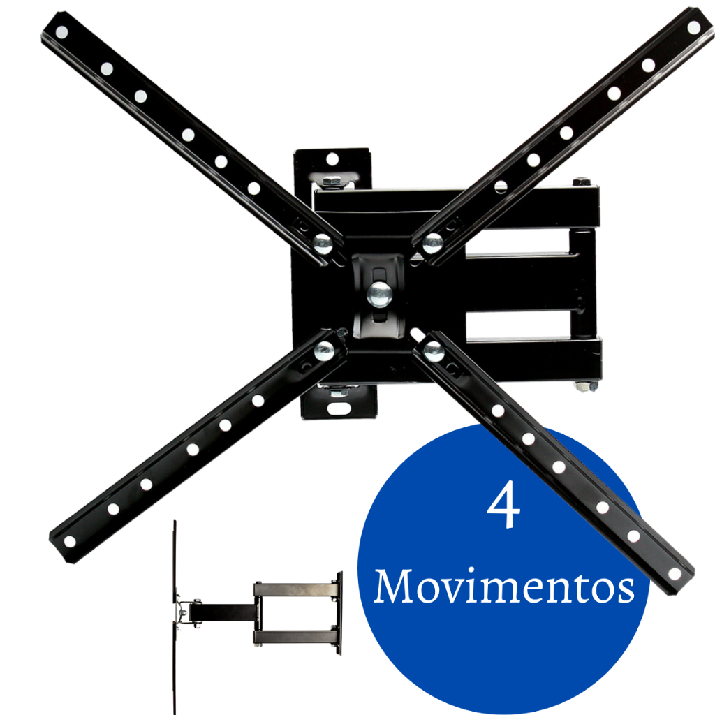 Suporte Para Tv Articulado Led Lcd Plasma 28 32 39 40 42 43 49 50 55 Polegadas