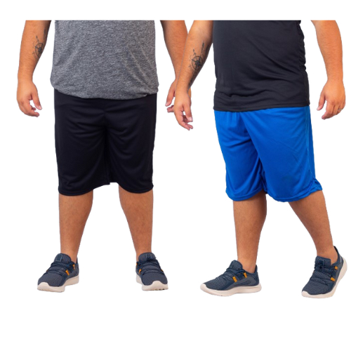 Combo 2 peças Calção Masculino Futebol Plus Size Sem Bolsos G1 ao G5