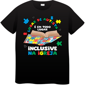 Camiseta Adulto Autismo, TEA, Diferente Blusa unissex Autista 100% Algodão em Oferta na Shopee