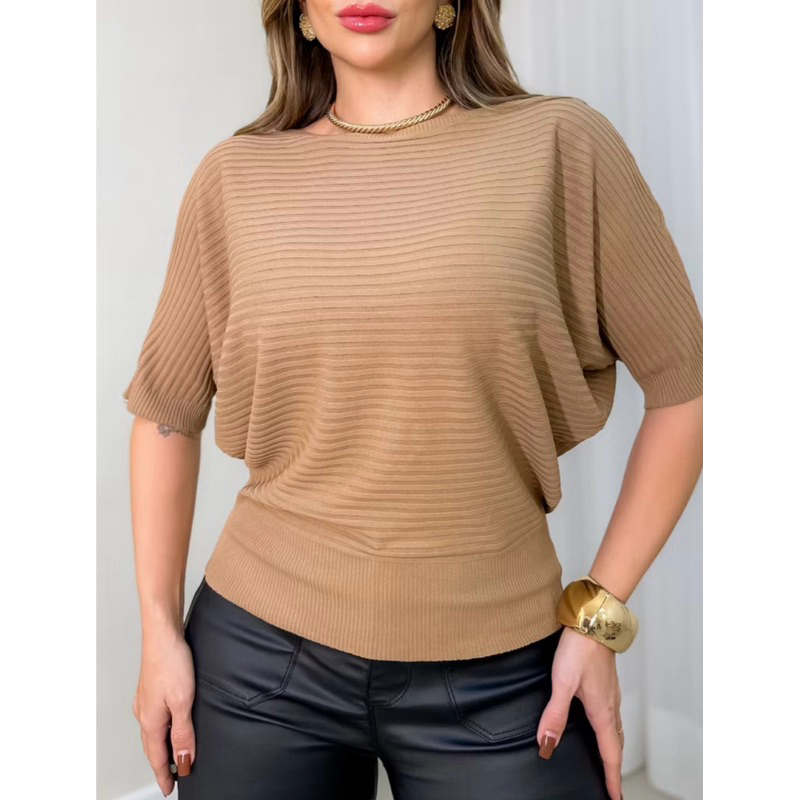 BLUSA de manga de morcego  modal  moda  feminino verão em Oferta na Shopee