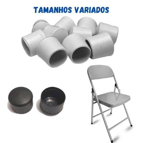 24pçs Ponteira Protetora Pé De Cadeira Externo Tubular Redondo Conjunto Novo Anti Risco em Oferta na Shopee