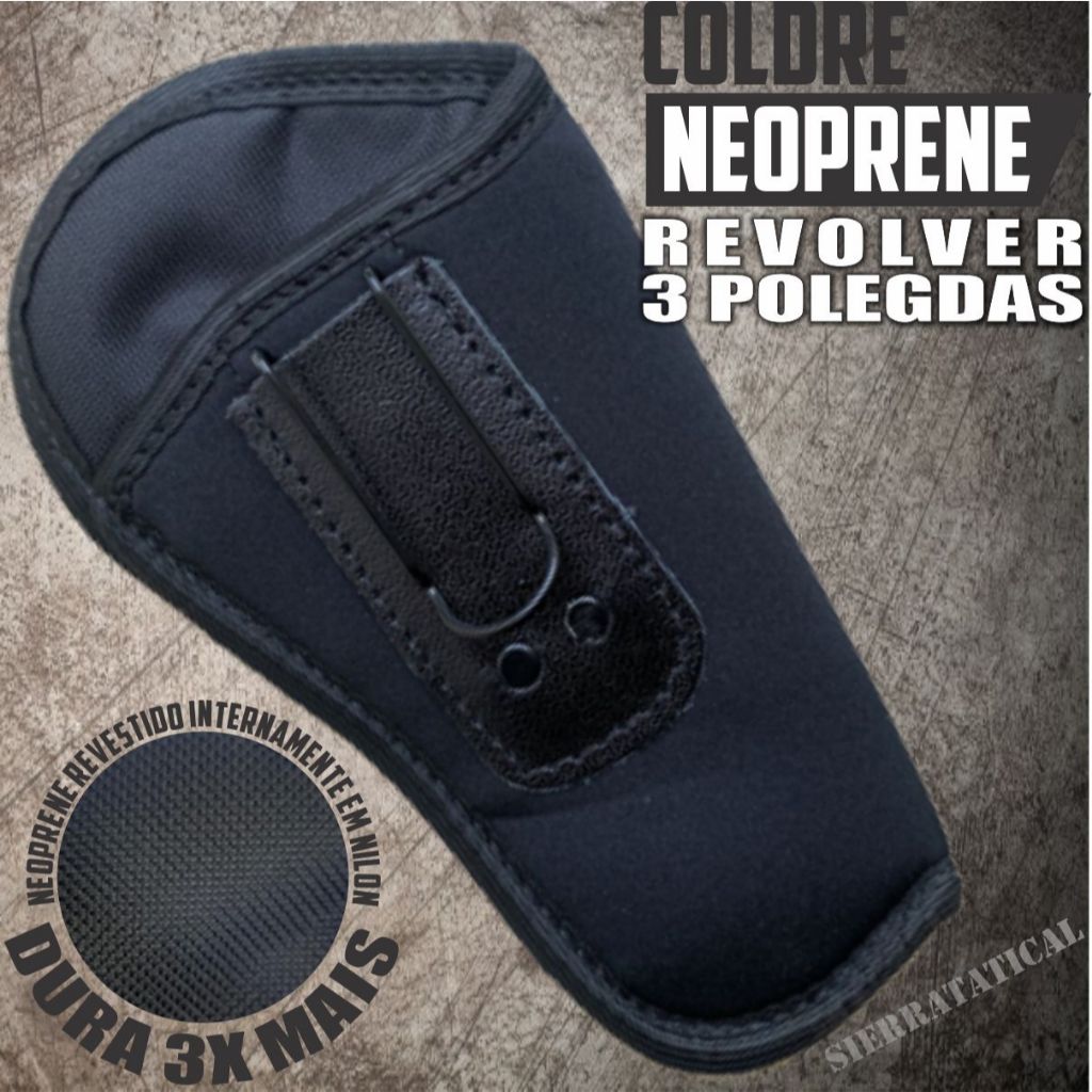 Coldre para Revolver 38 - 3 Polegadas Revestido Internamente.