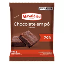 Chocolate em Pó Solúvel 70% Cacau 500g - Mavalério