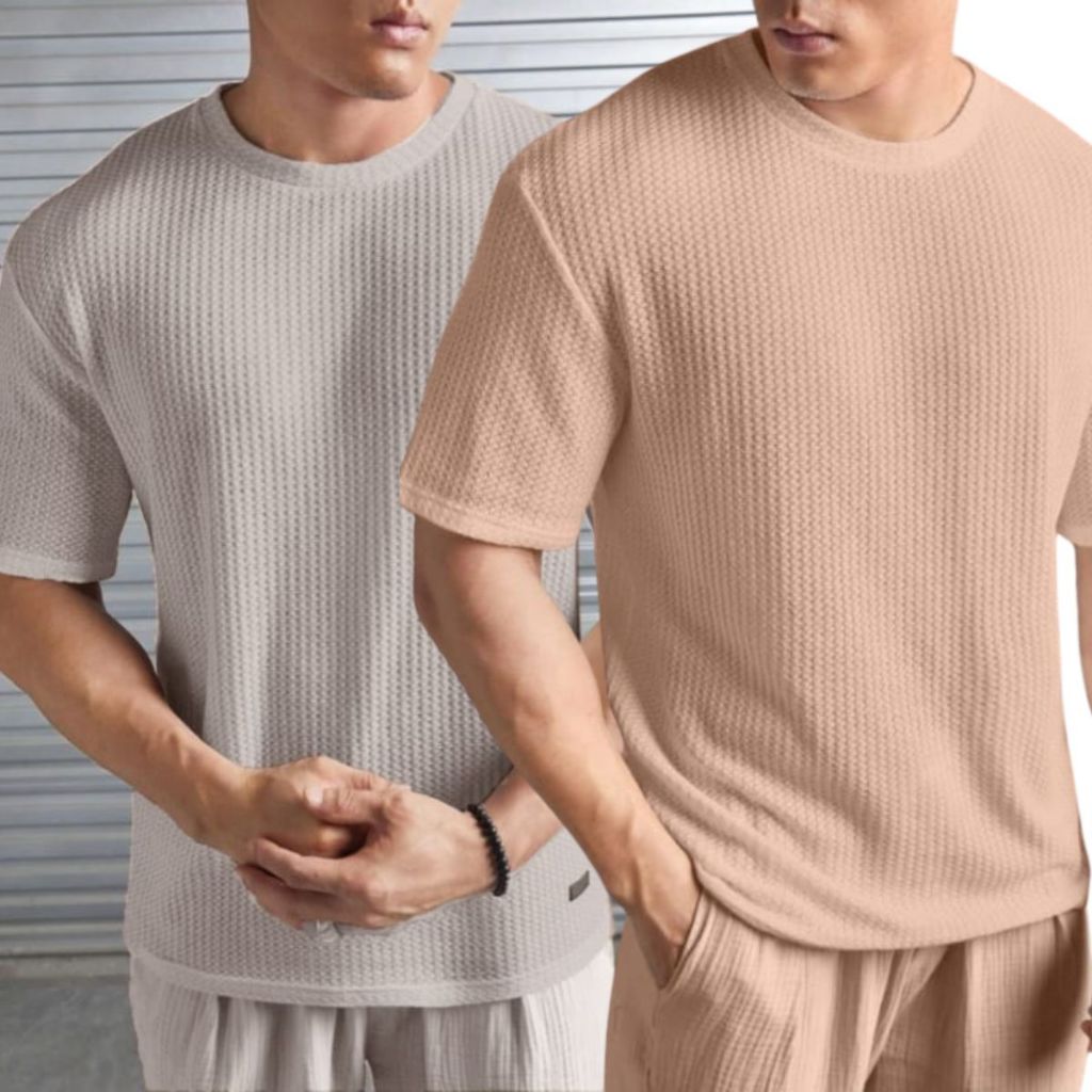 Kit 2 Camiseta Oversized Casual Básica Lisa Reta