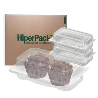 Kit 100 Embalagem para Bolo Hiperpack Pet, Marmitinha para bolo e Docinho, marmita descartavel em Oferta na Shopee