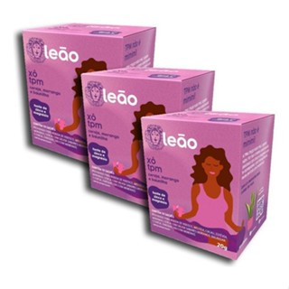 Combo Chá Leão Fases Xô TPM - 3 Caixas 30 Sachês em Oferta na Shopee