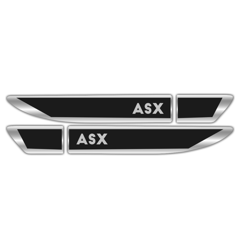 Par Adesivo Emblema Lateral Paralama Porta Compatível ASX