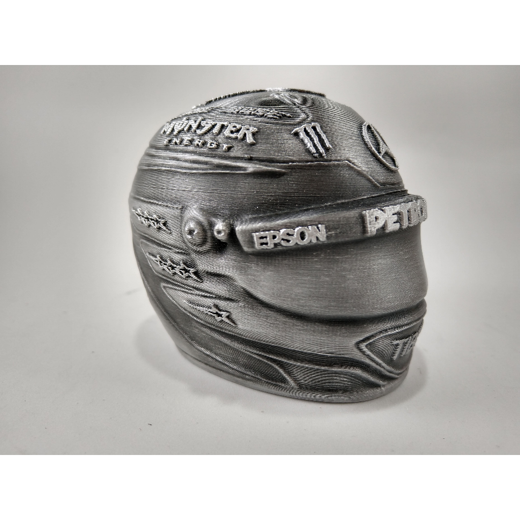 Miniatura Capacete decorativo Lewis Hamilton  - Fórmula 1 - Mercedes