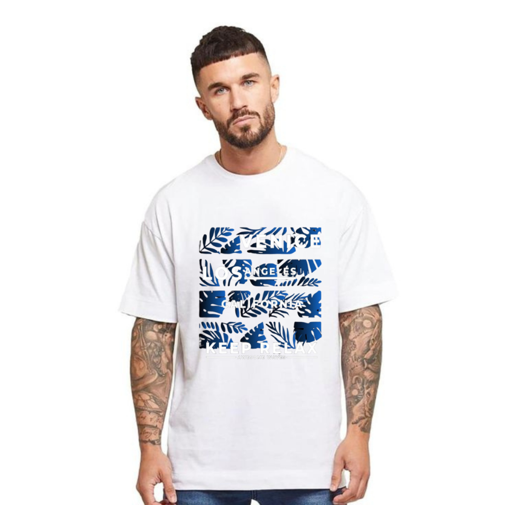 Camiseta Venice Lançamento 100% Algodão Estampa Exclusiva Masculina Feminina Confortavel