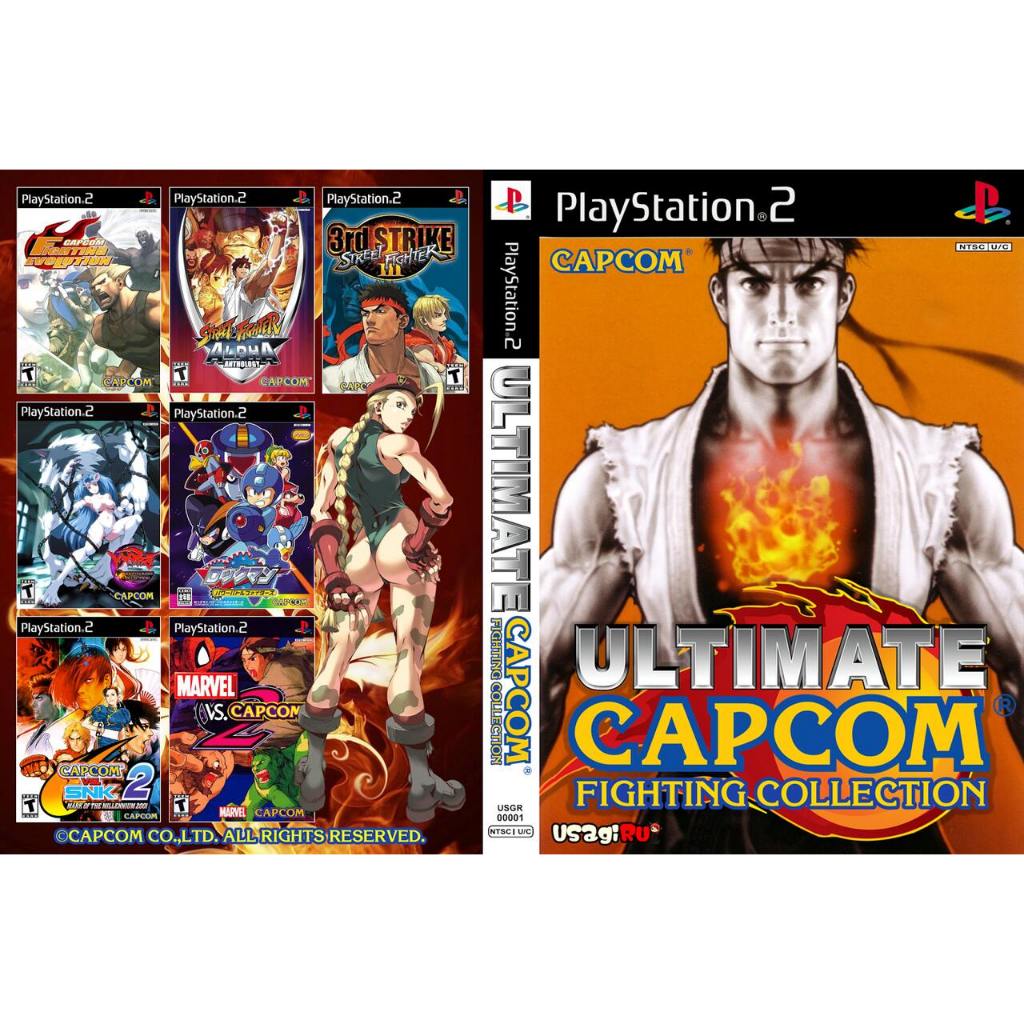 Ultimate Capcom Fighting Collection para Play 2 com capa