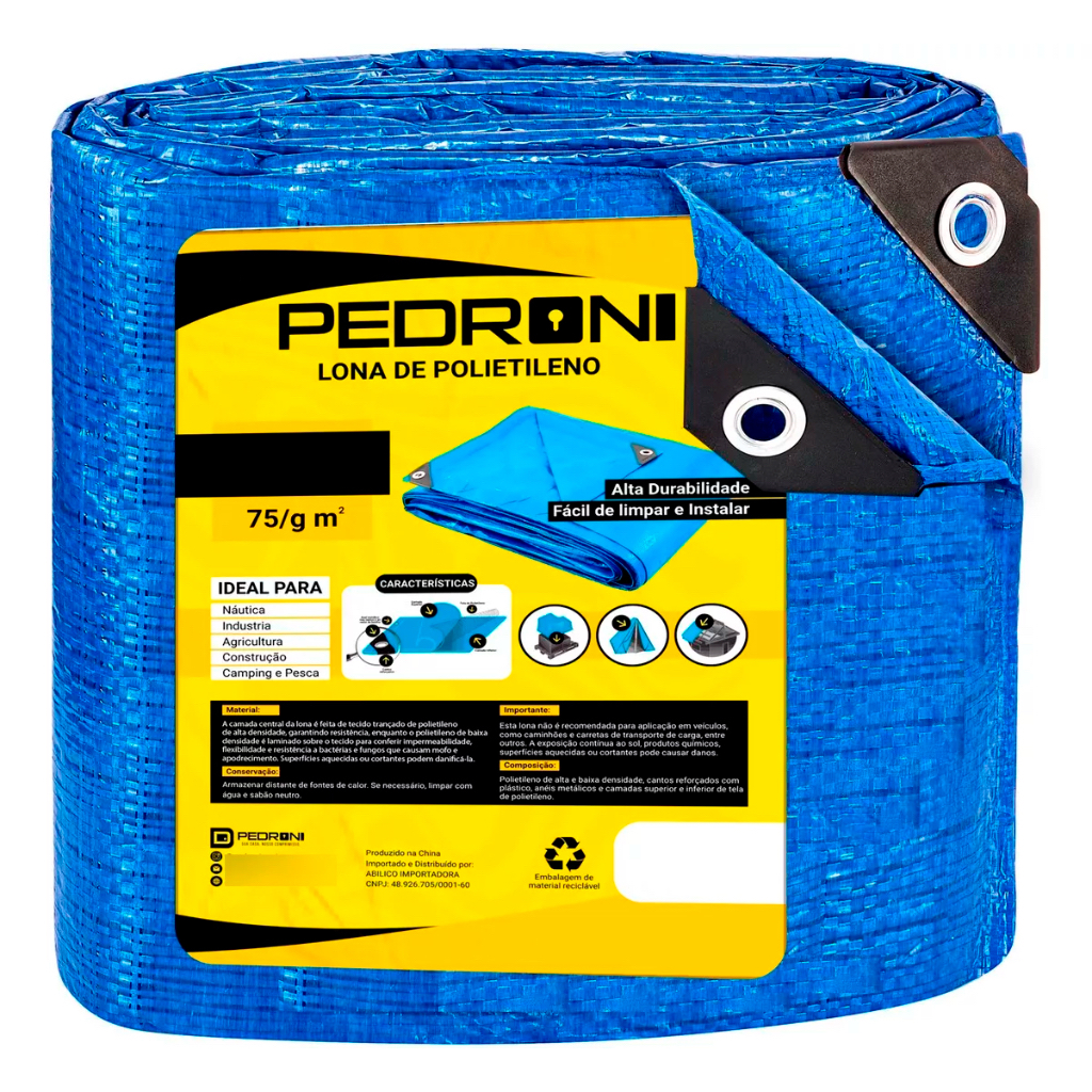 Lona Impermeável Reforçada Piscina Carreta Construção Cobertura Com Ilhós 2X2 3X2 3X3 4x2 4X3 4X4 5X3