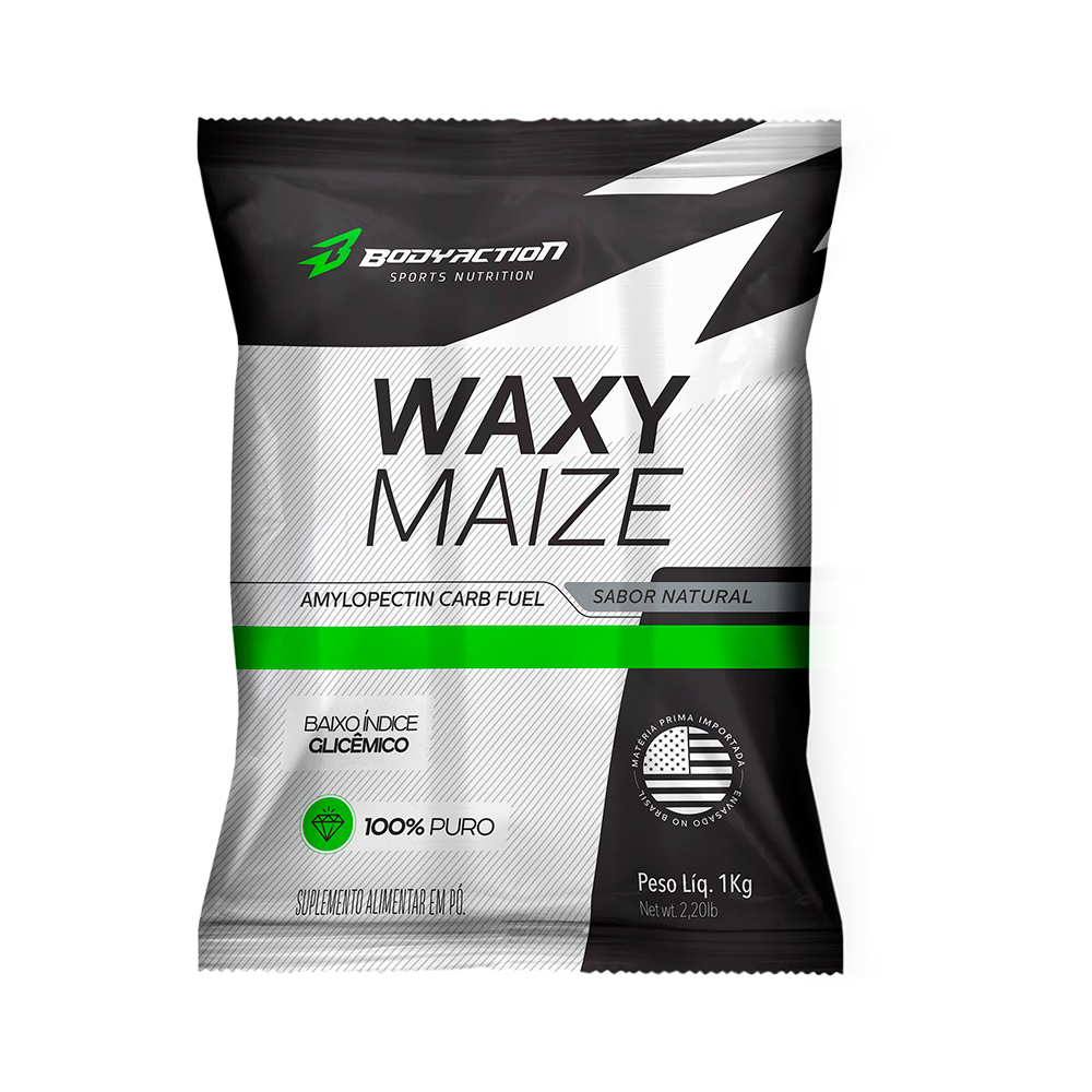 Waxy Maize Refil 1kg Bodyaction - Carboidrato de Rápida Absorção