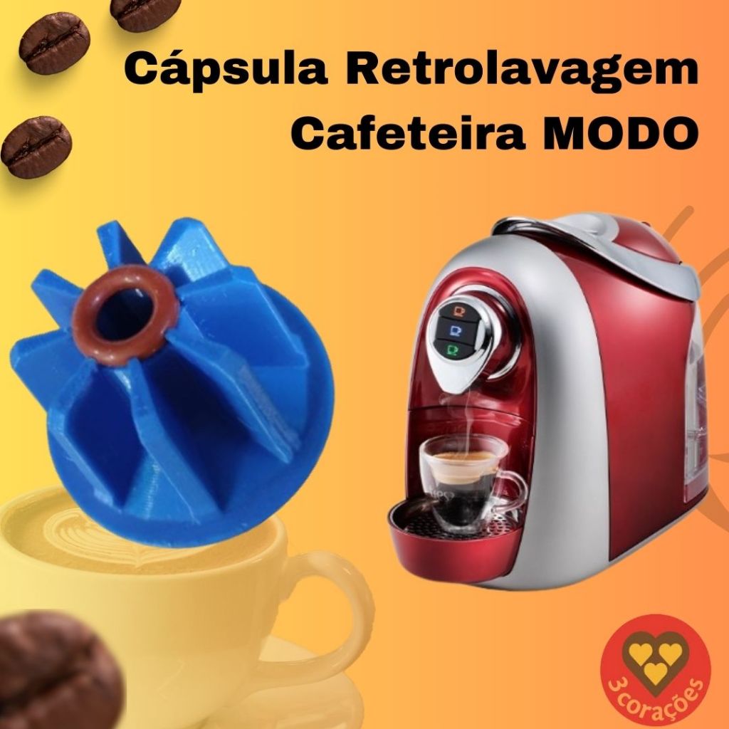 Capsula de  Retrolavagem Três Corações - Cápsula de Limpeza -  MODELO MODO