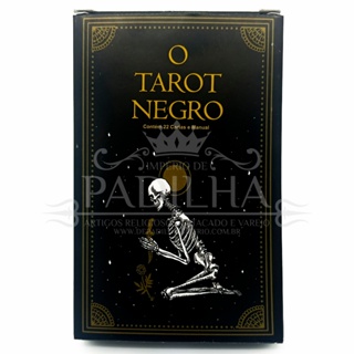 Tarot Negro Com 22 Cartas + Manual em Oferta na Shopee