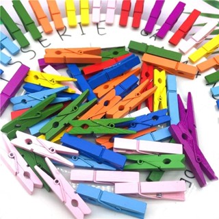 60 Mini Prendedor Para Fotos Pregador Prendedor Colorido 3,5 Cm, Madeira Varal De Foto Mural Drinks em Oferta na Shopee