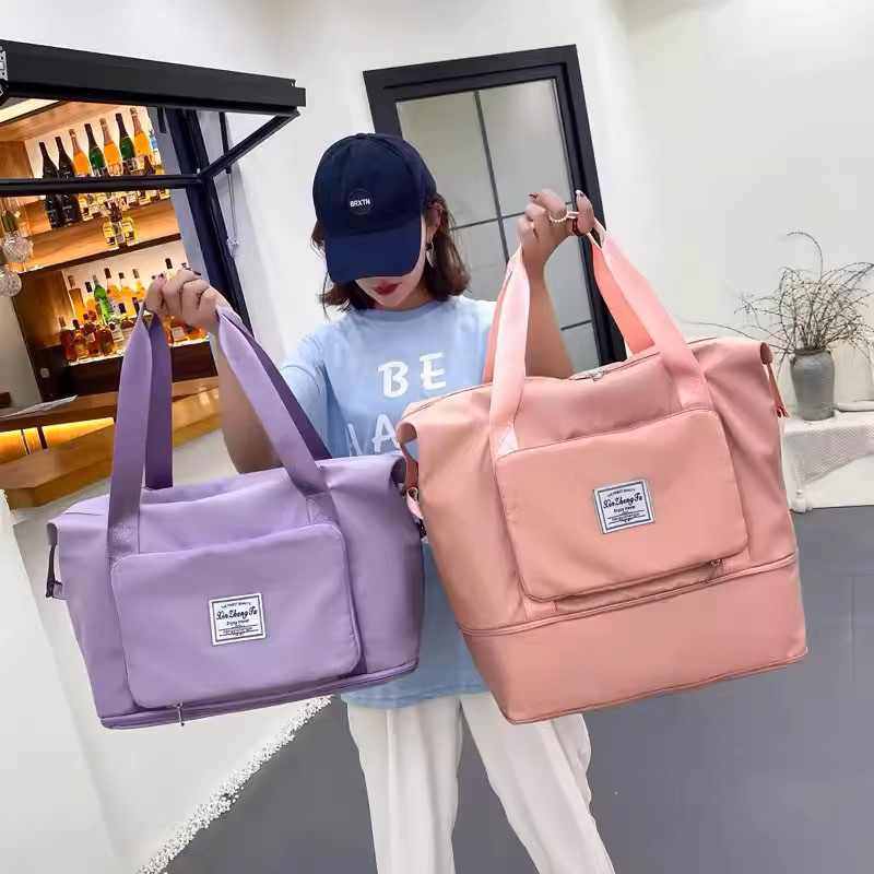 Bolsa Mala De Viagem Dobrável De Grande Capacidade em Oferta na Shopee