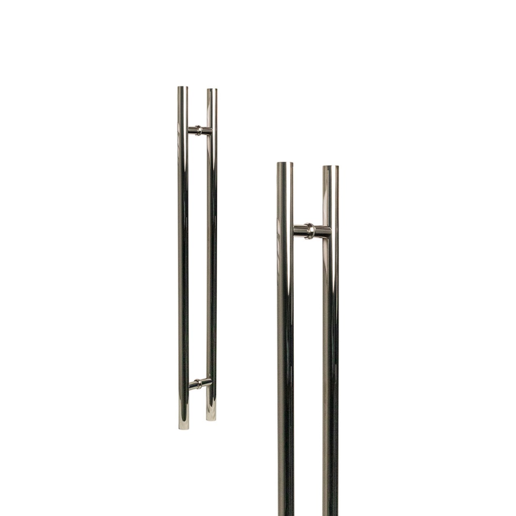 Puxador  De Porta Correr Vidro Madeira Tubo Redondo 50cm
