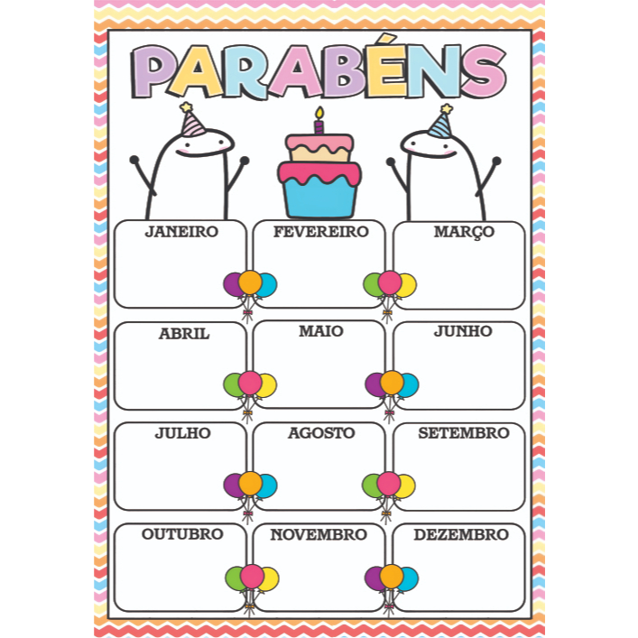 Banner ANIVERSARIANTE DO MÊS/PARABÉNS Arte pronta