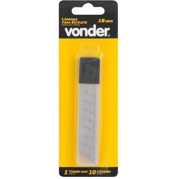 Kit 100 unidades Lâmina Para Estilete 18mm MP  Caixa com  VONDER