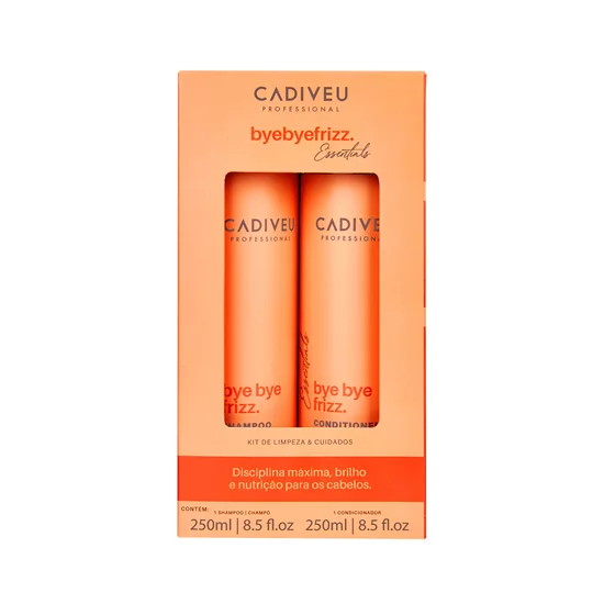 Kit Cadiveu Essentials Bye Bye Frizz Shampoo 250ml + Condicionador 250ml