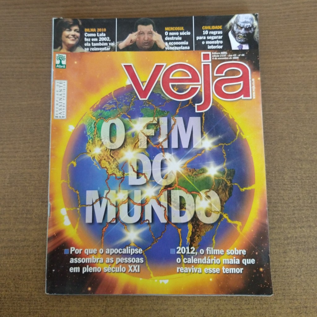 Revista Veja Ano 42 Nº 44 - O Fim do Mundo (Capa) 2009