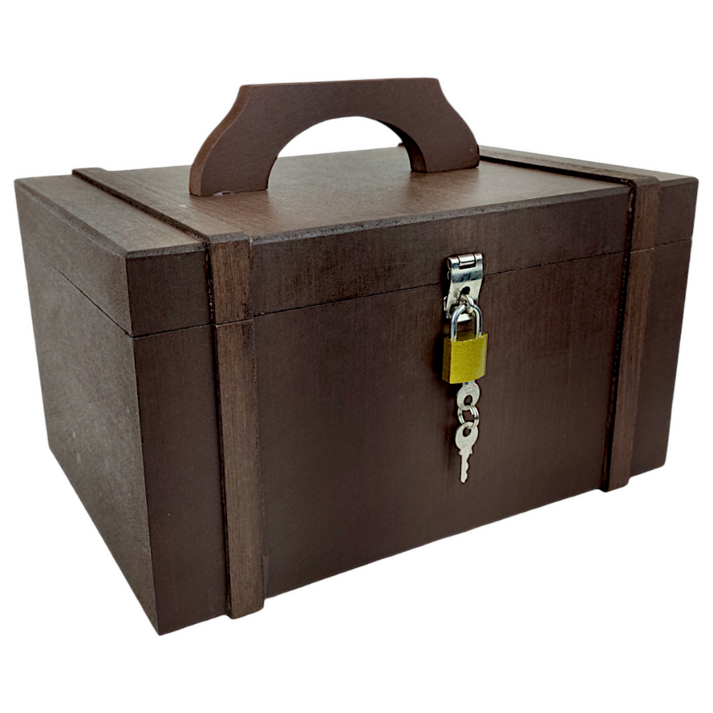 Baú Maleta Frasqueira Madeira Mdf