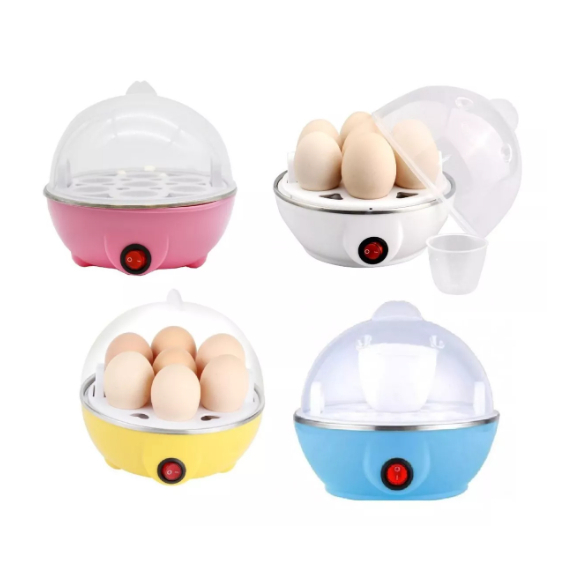 Cozedor De Ovos Portátil Elétrico Cores 110V/220v a Vapor