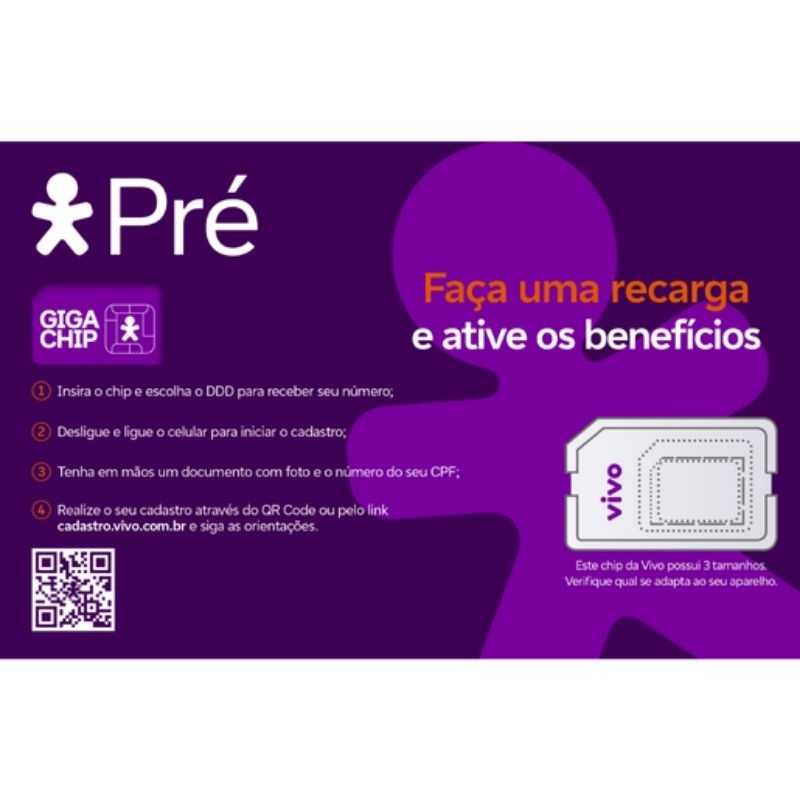 Chip da vivo 5G - todos os DDD's