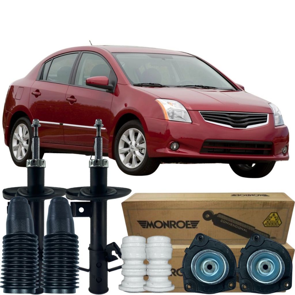 Kit Amortecedor Dianteiro Batente Coxim Sentra 2007 Á 2012 em Oferta na Shopee