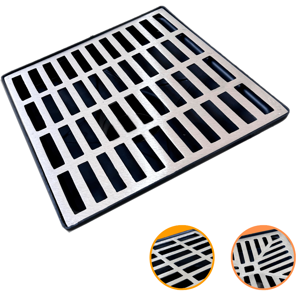 Ralo Convencional Guvi 30x30 Grelha em Alumínio com coletor saída fundo baixa + tela anti inseto em Oferta na Shopee