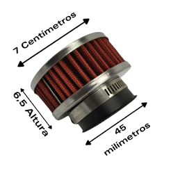 Filtro De Ar Esportivo 45 Milímetros Honda Cg 125 150 83 a 24 Titan Today Fan Mix Nxr 125/150 00 a 24