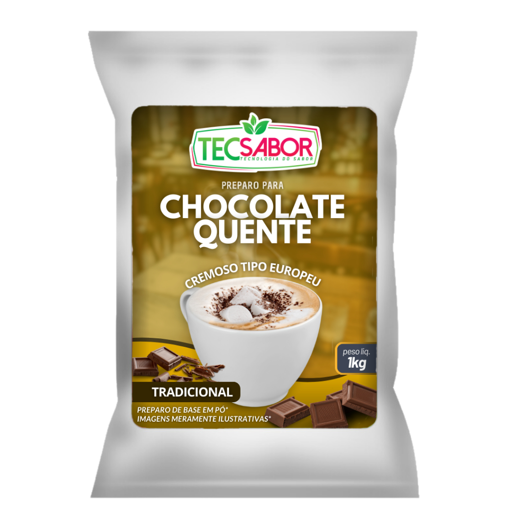 Chocolate Quente Cremoso tipo Europeu sabor Tradicional - Tecsabor