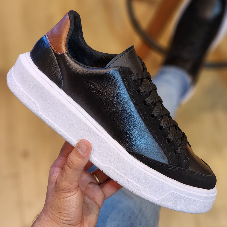 Tênis Sapatênis Masculino Sola Alta Casual Com Detalhe Moderno E Estiloso Tendência em Oferta na Shopee