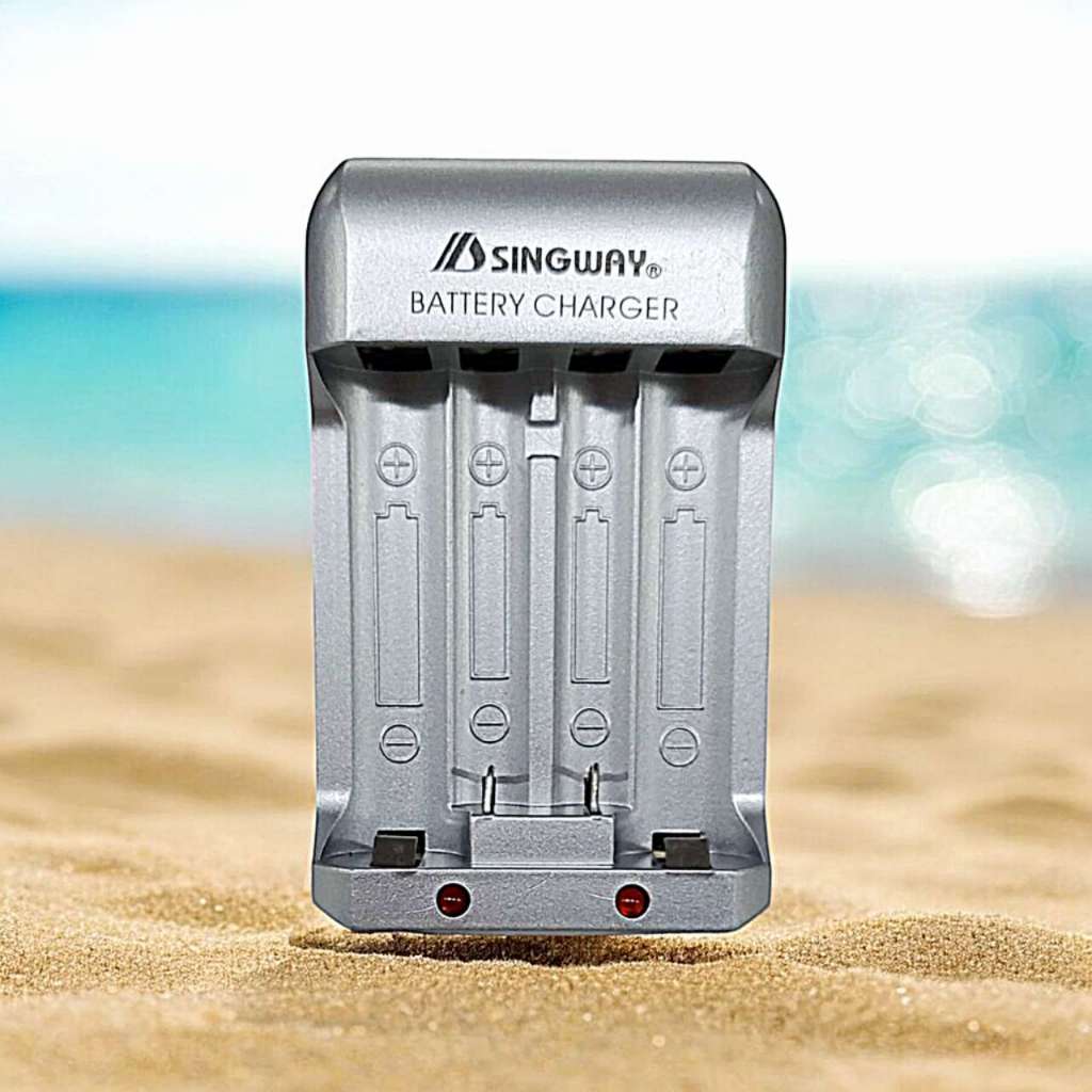 Carregador De Pilhas Rápido Bivolt AA/AAA em Oferta na Shopee