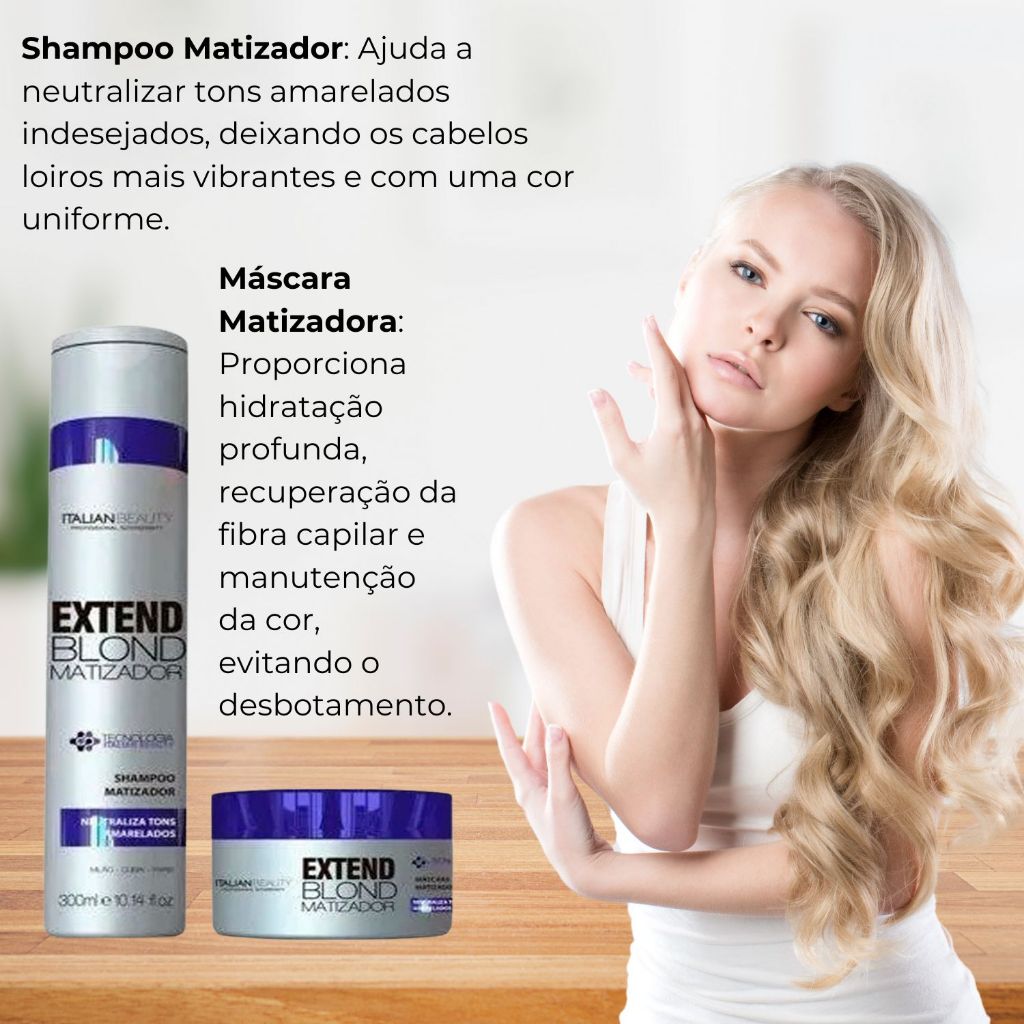 KIT VIOLET ITALIAN BEAUTY TRATAMENTO HOME CARE LIMPEZA E DESAMARELADOR 600GR