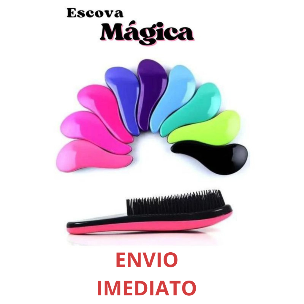 Escova de Cabelo Magica Desembaraçadora Unissex Anti-nó Portátil Anti-frizz Feminina