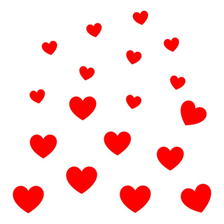 Adesivo Coração Vermelho para Decorar Vitrine Parede em Oferta na Shopee