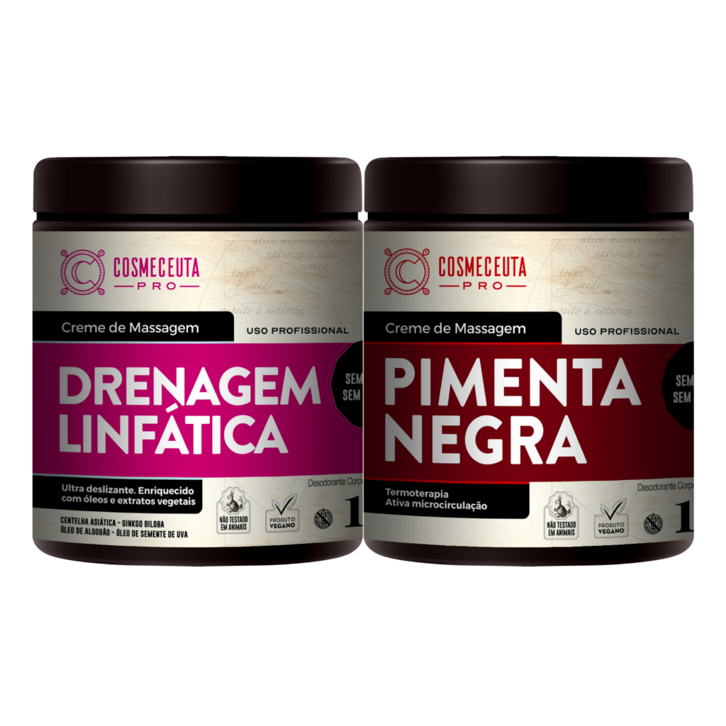 Kit Drenagem Linfatica 1kg + Pimenta Negra 1kg Cosmeceuta em Oferta na Shopee
