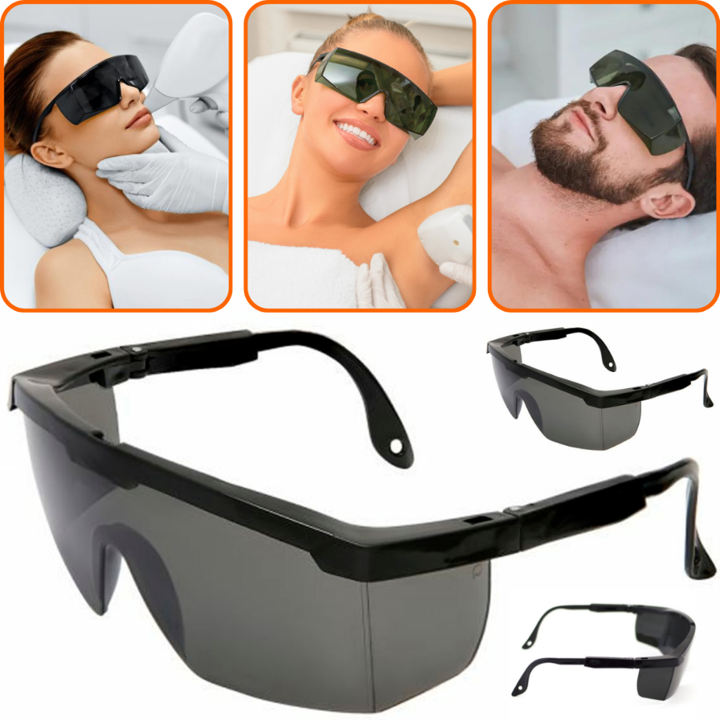 Par de Óculos Proteção Contra Raio Laser Luz Pulsada Depilação - ENVIO RÁPIDO