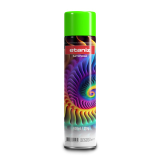 Tinta spray luminosa verde extrema fixação 400ml em Oferta na Shopee