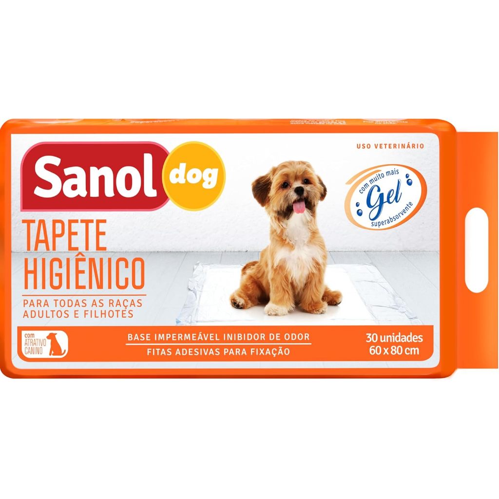 Tapete Higiênico Sanol Dog Para Cães 30 Unidades 60x80cm em Oferta na Shopee