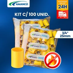 Luva Conduite Pressao Amanco 3/4" 25mm 100 unidades