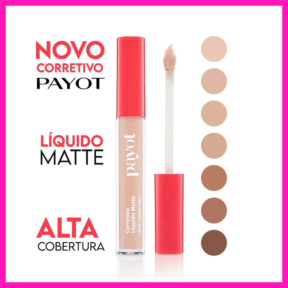 Payot Corretivo Liquido Matte 4g (Alta Cobertura)Uniformiza a pele com acabamento natural ...